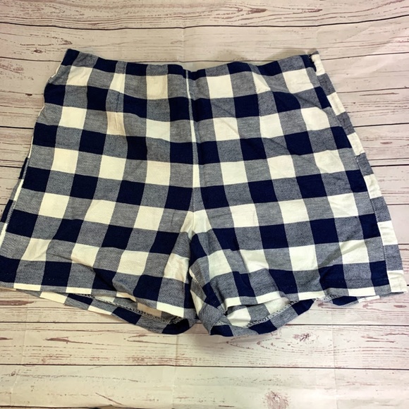 Old Navy Pants - Old Navy Blue White Plaid Picnic shorts 14